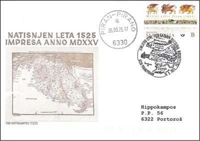 ZEMLJEVID ISTRE, 1525 - LA CARTA DELL'ISTRIA MDXXV